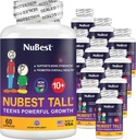 NuBest Tall 10+ Premium Luu tugevus valem, tõhustatud immuunsus ja üldine tervis vanuses 10+ kaltsiumi, D3-vitamiini, K2-vitamiini ja multivitamiinidega | Pack 12