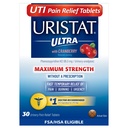 Uristat Ultra UTI valu leevendavad tabletid , kiire kuseteede infektsioon kuseteede valu leevendamine , põletamine , kiireloomulisus , maksimaalne tugevus , Jõhvika maitsestatud kate , 30 tabletti