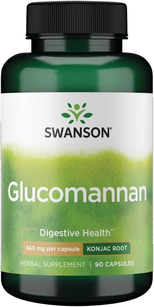 Swanson Glucomannan (Konjac Root) 665 mg 90 Caps