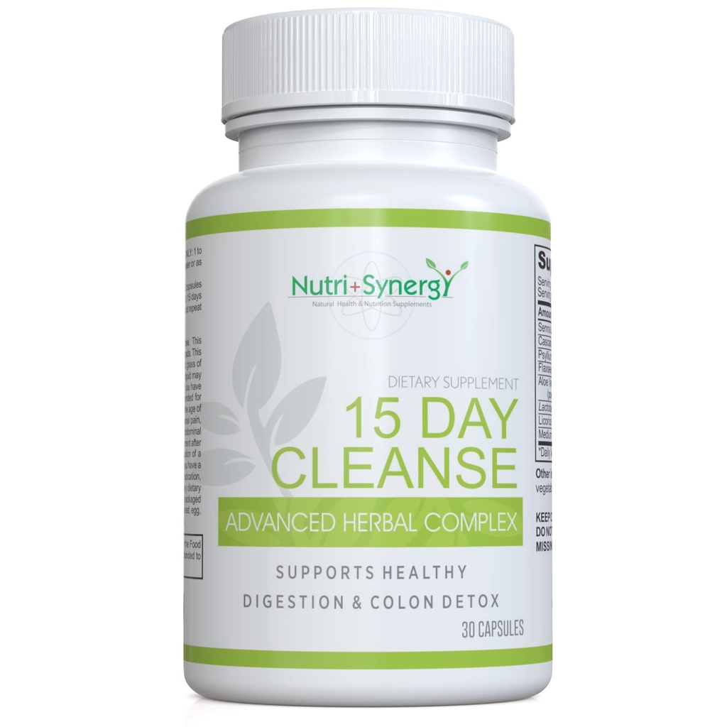 15-päevane puhastamine Advanced Herbal Complex - Colon Cleanse ja Detox - paranenud soolestiku tervis