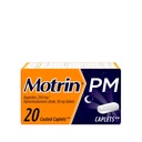 Motrin PM Valu leevendavad kapslid 200 mg ibuprofeeni ja 38 mg difenhüdramiiniga Uneabi, öine valu leevendaja väiksematele valudele aitab teil magada ja jääda magama, 20 ct
