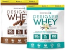 Disainer Whey 2lb Prantsuse Vanilla ja 2lb Gourmet Chocolate Bundle
