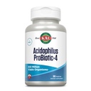 KAL Acidophilus ProBiotic-4, 500 miljonit CFUd, neli probiootilist tüve, probiootikumid naistele ja meestele, külmkuivatatud, L. acidophilus, L. bulgaricus, S. thermophilus, B. bifidum, 100 Servings, 100 VegCaps