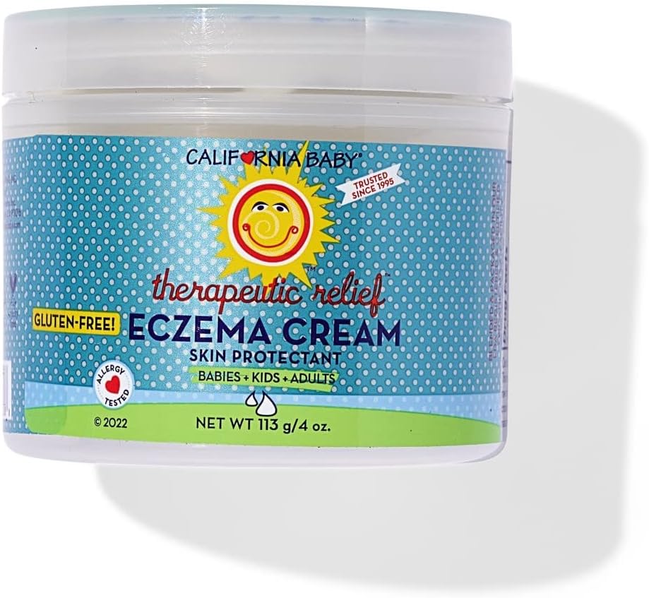 California Baby Ekseem Kreem | Steroidivaba ekseemi ravi | Kolloidne kaerahelbed + Aloe Vera | Rahustav ekseem Lotion for Kids + Adults | 113 g / 4 oz