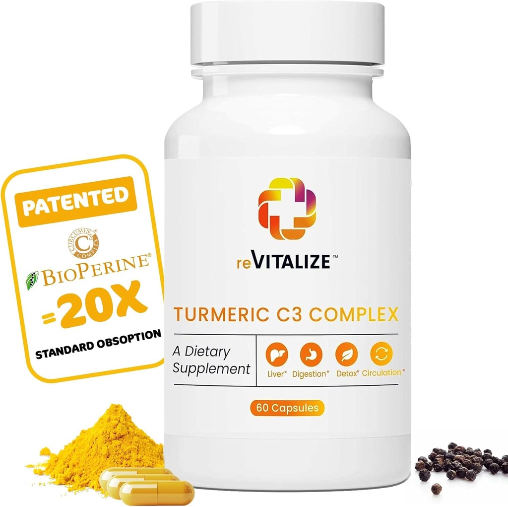 Kurkumiini lisa 60 serveerimist - toetab liigeste tervist | Bioperine Black Pepper ekstrakt 500mg kapslitega, kurkuminoidid 475mg | aitab maksa funktsiooni, seedimist ja paremat imendumist