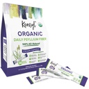 Konsyl Organic Daily Psyllium Fiber Stick Packs - On-The-Go Fiber Supplement Pulber - Mugav, All-Natural Lahustuv Fiber, Gluteenivaba & Suhkruvaba, Vegan & Keto - 30 paketti