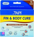 API 2 Pakend Fin ja keha Cure mageveekala ravim pulber bakteriaalsete haiguste raviks, ravib keha lima, silmapilve, Fin ja Saba mädanik ja Gill haigus (10-Count) (2 tükki)