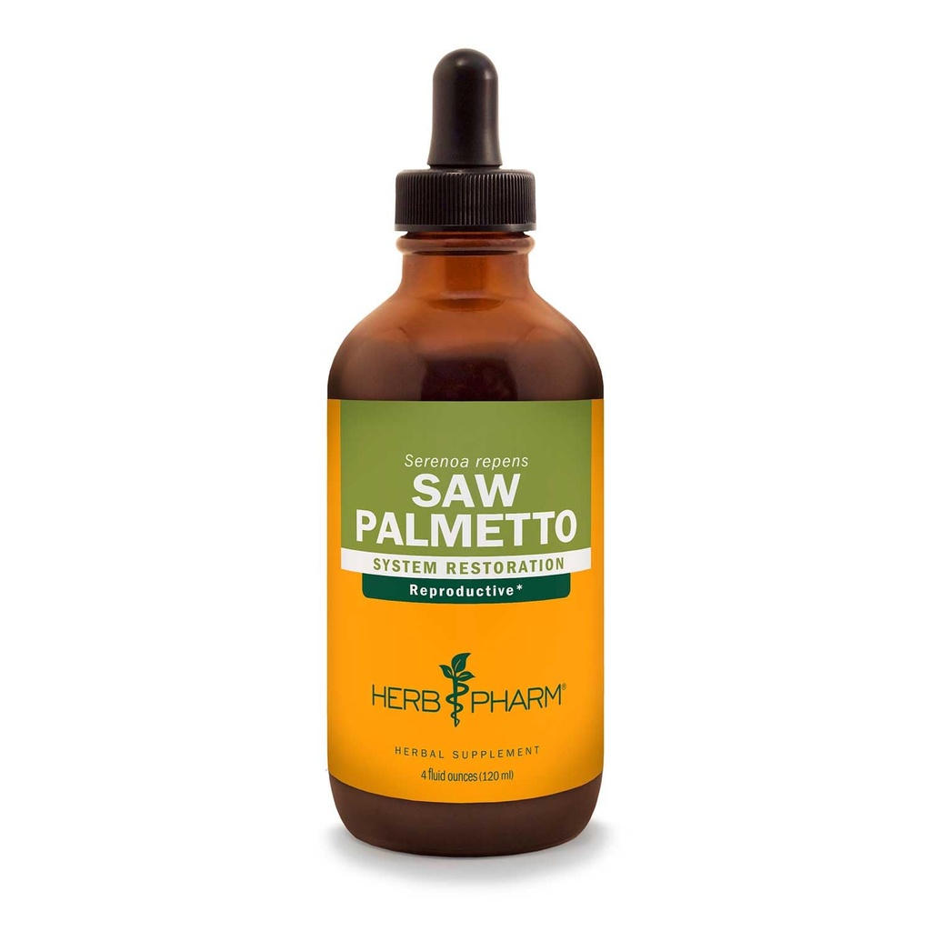 Herb Pharm Saw Palmetto Berry Vedel Ekstrakt eesnäärme toetuseks - 4 Ounce