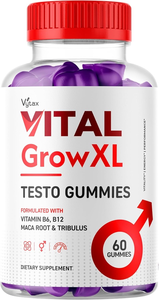 Vital Grow XL Gummies, Vital Grow XL Testo Gummies Maksimaalne tugevus Advanced Vitamin Formula, Vital GrowXL Vitale VitalGrowXL Me Gomitas Premium närimistable Vitalgrow Supplement (60 Gummies)