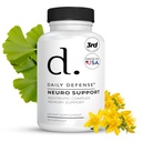 Nootropics Brain Support Supplement - 30 kapslit - fookuse ja mälu lisa aju Bacopa Monnieri, Huperzia Serrata, naistepuna ja Ginkgo Biloba - Neuro Support