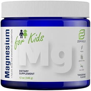 Tangeriin Maitse Magneesium Pulber Täiendus lastele | Toidulisandid lastele | Kasv ja areng | Tasakaalustatud meeleolu | Unetugi | Magneesium lastele | Lihtsalt lisa vesi