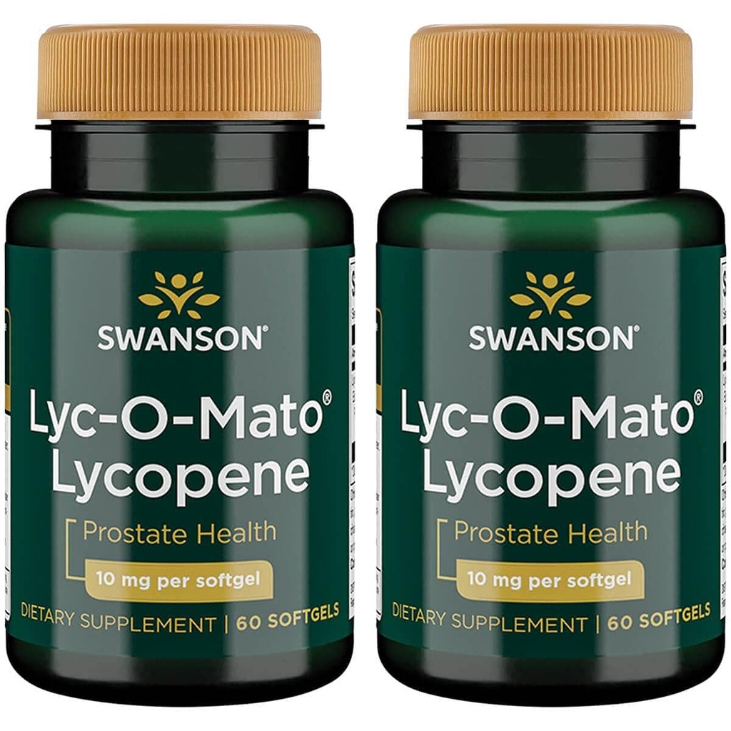 Swanson Lyc- O- Mato Lycopene 10 Milligrams 60 Sgels (2 Pack)
