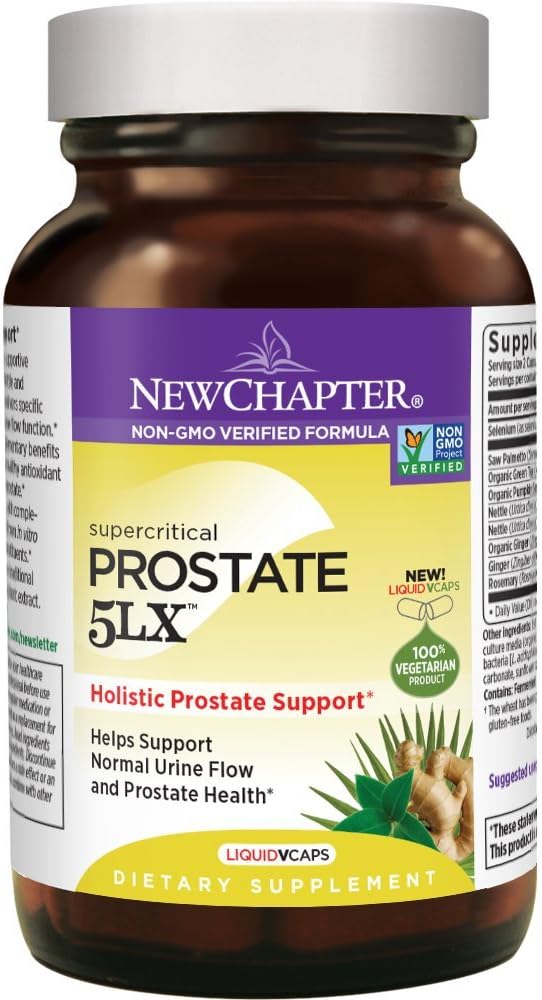 Uus peatükk Eesnäärme 5LX Täiendus Saw Palmetto Plus Selenium Taimetoit Kapsel, 180 Count