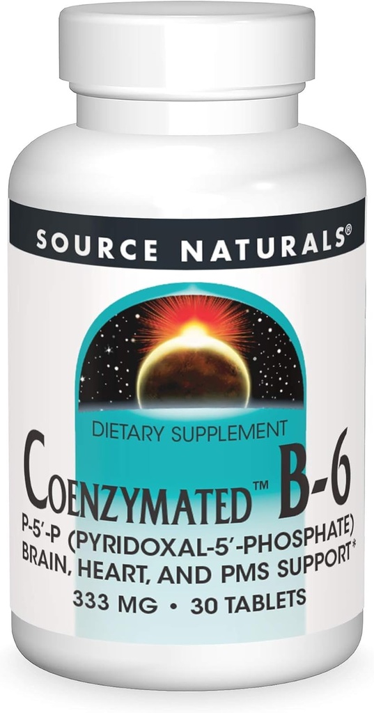 Allikas Naturals Coenzymated B-6, soodustab tervislikku närvisüsteemi *, 333mg - 30 tabletti