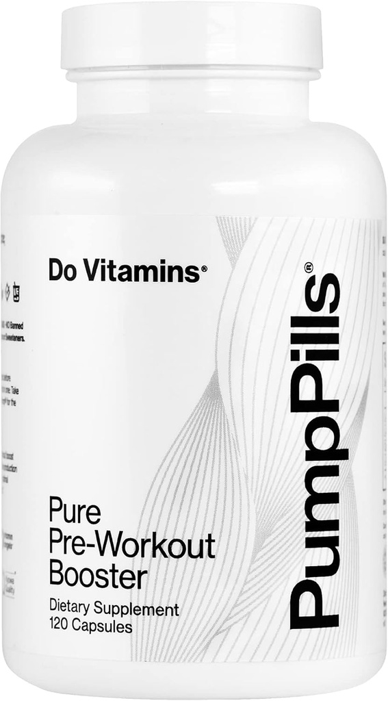 PumpPills Lämmastikoksiidi täiendused meestele ja naistele - L Citrulline L Arginine Supplement - Stimulant Free Pre Workout Pills - Lämmastikoksiidi Booster - Vegan, Paleo, Keto (120 kapslit)