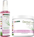 Tervislikud harjumused DermaTox Bundle - 4oz Topical Spray ja 1.7oz Salv - kõik looduslikud, kõik eesmärgid, ohutu ja tõhus naha toitumine