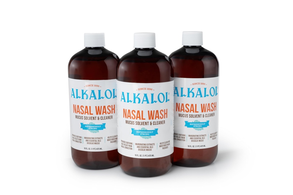 Alkalol Solution Original Nasal Wash, 16 fl oz (pakk 3)