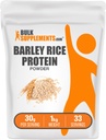 BulkSupplements.com Barley Riisi Valgupulber - Vegan Valgu Pulber, Sport Toitumine - Maitsestamata & Piimavaba, 30 g Serving, 1 kg (2,2 naela) (pakk 1)