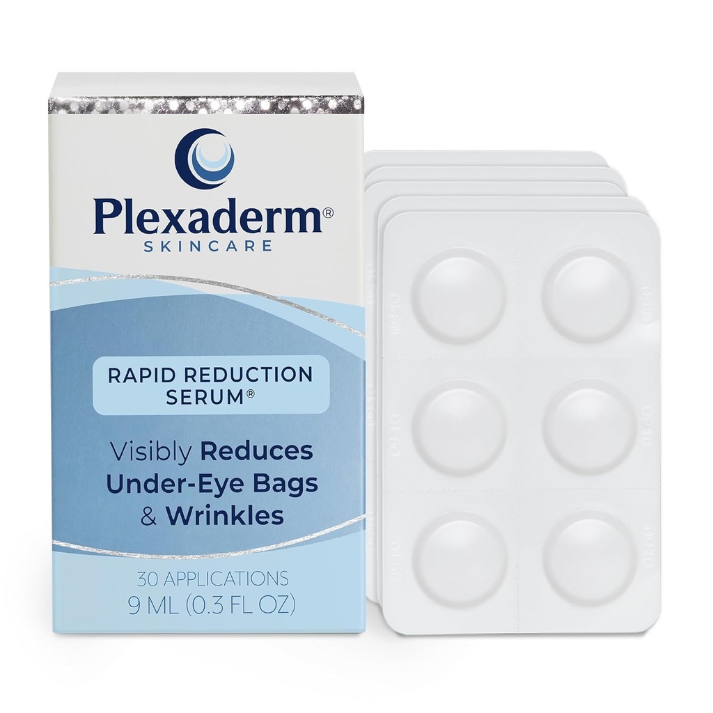 Plexaderm Kiire vähendamine silma seerum - nähtavalt vähendab silmaalused kotid, kortsud, tumedad ringid, peened jooned ja varese jalad koheselt, vananemisvastane kortsude eemaldaja näole, 30 ühekordselt kasutatavat kauna