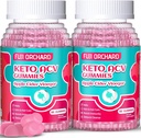 Keto ACV Gummies kaalulangus - Maitsev 1500MG Õunasiidri äädikas koos emaga, probiootikumid, vitamiinid B6 & B12, Vegan & Non-GMO - Toetab Metabolism & Fat Burn naistele, 120 Vegan