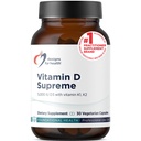 Disainid tervise D-vitamiini Supreme - Vitamiin D 5000 IU koos 2000mcg vitamiin K kui MK4 luude tervise, südame tervise, meeleolu ja immuunsüsteemi tugi - Vitamiin D3 täiustatud GG täiendada (30 kapslit)
