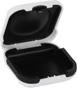 Kuulmisabi juhtum Hard Small Splashproof 2.16"*2.04"*0.39" Cushioned Interjöör 2 kuuldeaparaadile, ITE, RIC, CIC