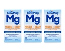 Aeglane mag Magneesiumkloriid ja kaltsium, iga 60 tabletti (väärtuse pakett 3)