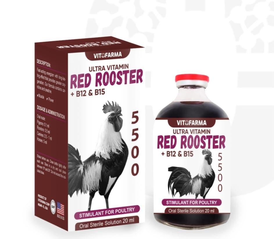 B12 5500 20 ml Taastav lihasmass Optimaalne kaalutreeningu tugivõimendaja kukk - Suplemento para Gallos b12 20 ml (20 ml)