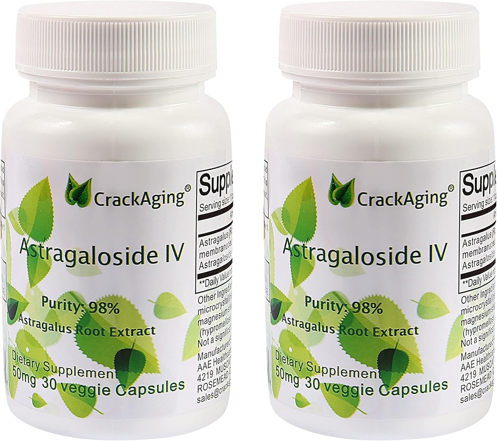 Super-absorptsiooni krakkimine Astragalosiid IV 98% 50 mg - vananemisvastane täiendus