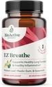 BIOAKTIIVSED TOITAINED EZ Hingamine - 60 kapslit - Muellein Leaf, Bromelain ja Spearmint Supplement - toetab üldist tervist