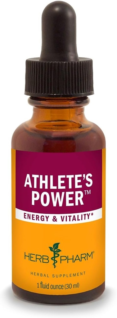 Herb Pharm Sportlase Power Vedel Taimne valem energia ja elujõu - 1 Ounce (FSTEROL01)