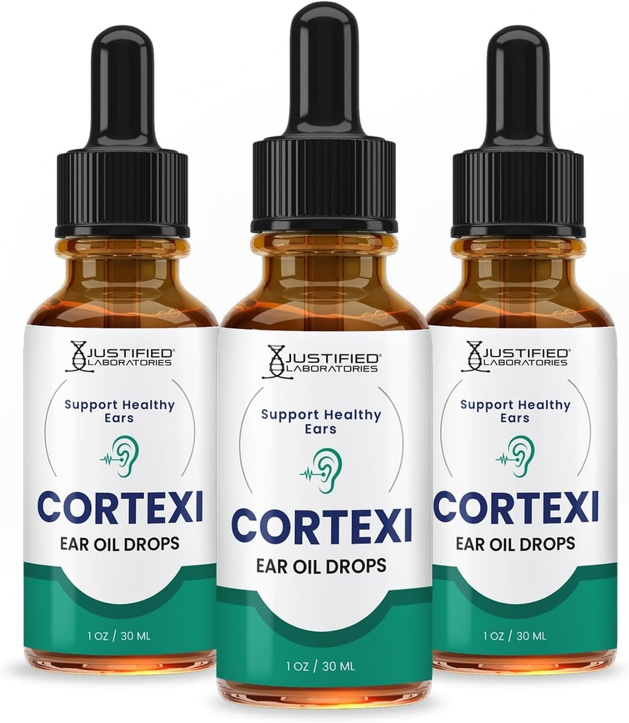 Põhjendatud laborid (3 Pack Cortexi Ear Drops Cortexi Tervislik Kõrvaõli Toetab Tervislikke Kõrva Premium Segu Eeterlikud Õlid 3 Pudelit