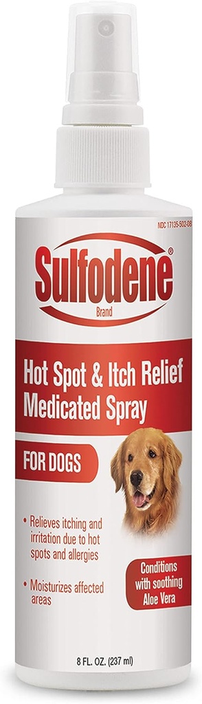 Sulfodeen Ravitud Spray (8 oz) Hot Spot ja Itch Relief Ravim aitab vältida infektsiooni