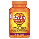Metamucil, Psyllium Husk Kapslid, 160 Kapslid, 3-in-1 Fiber Supplement, Daily Psyllium Husk Fiber Kapslid aitavad toetada seedetrakti tervist, edendades korrapärasust *, Abi täiendus Igapäevane kiudaine tarbimine