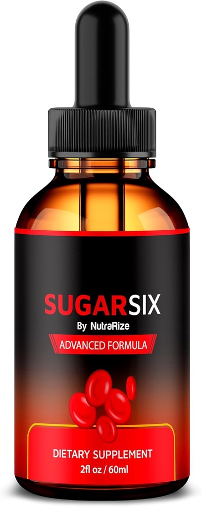 NutraRize SugarSix tilgad, ametlik suhkur kuus vedelat valemit, kõik looduslikud toetused stabiilsele ja tervislikule tasemele, Premium Dropper hea ringluse säilitamiseks, Sugar Six Review (30 serveerimist)