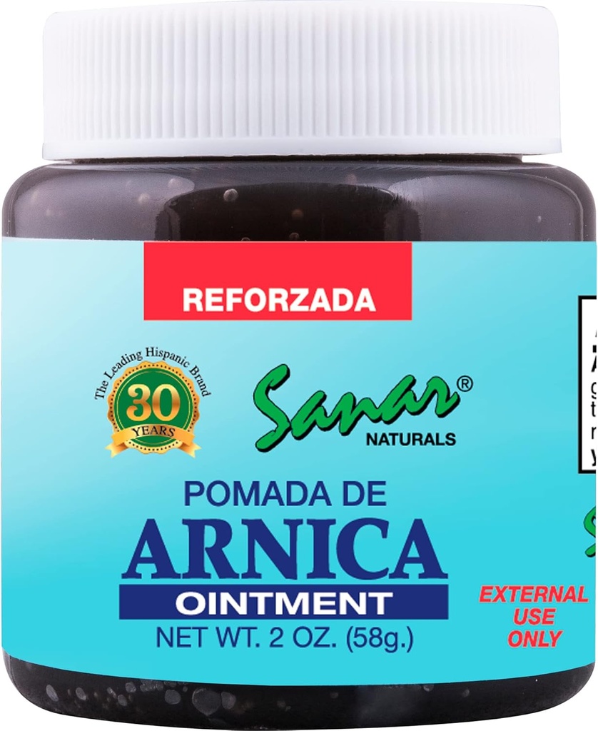 Sanar Naturals Arnica Dark Salv Relief, 2 oz - kiire tegevus liigese, selja, kaela, põlve, käe, jala ja veel, reisi suurus