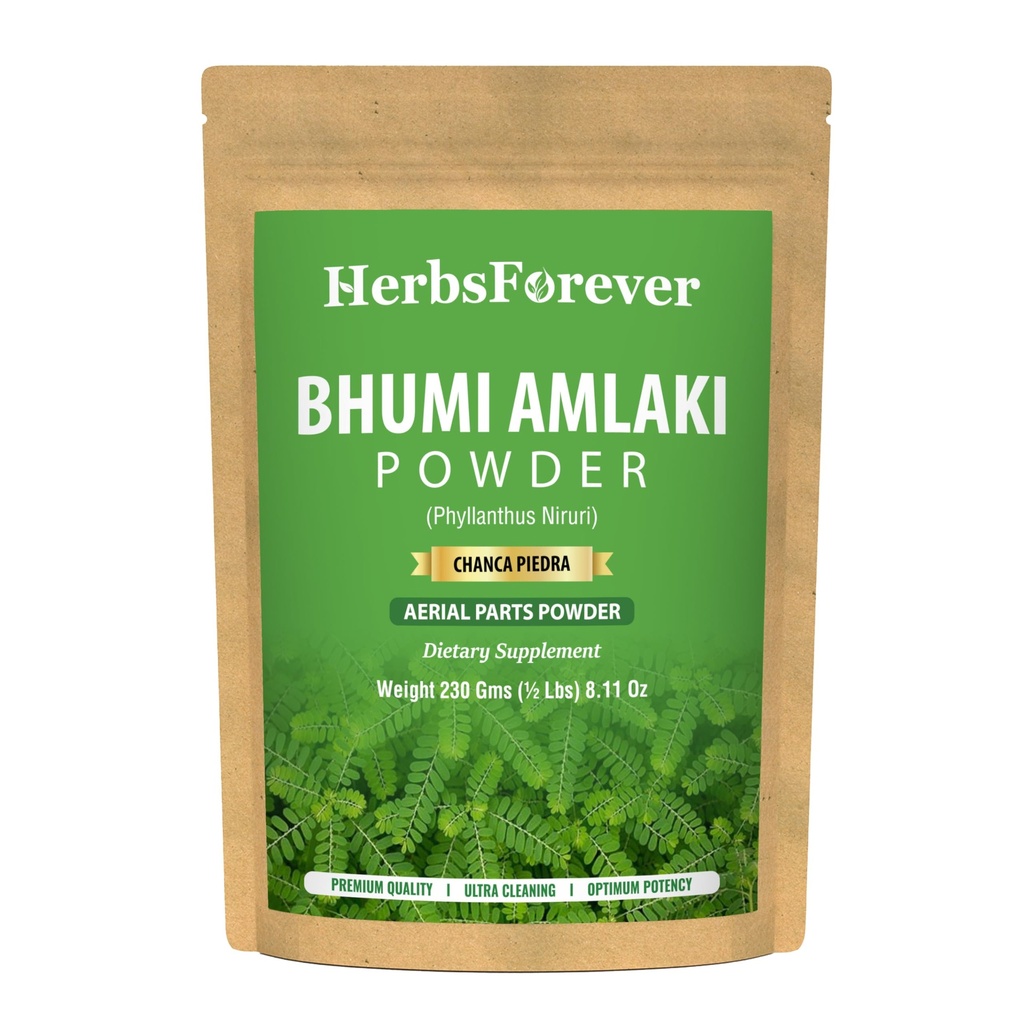 MaitsetaimedForever Bhumi Amalaki Pulber | Phyllanthus Niruri | Ayurveda ürdi tervise, detox & Vitality | Mitte-GMO, Vegan, Gluteenivaba | Natural Supplement | 454 GMS