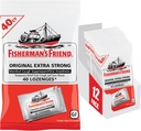 Fisherman's Friend Cough tilgad, köha supressant ja valulik kurk lozenges, originaal ekstra tugev, 10mg mentool, 480 tilka (12 pakendit 40)