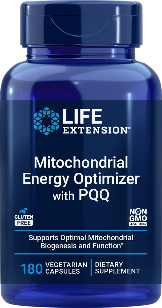 Mitokondriaalse energia optimeerija PQQ, 180 taimekapslit