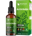 Artišoki lehtede ekstrakt Vedelik tilgad 2000mg (Cynara scolymus L.) Taimne täiendus Imendub paremini kui kapslid, 1 kuu pakkumine, 84 serveerimist, alkoholivaba tinktuur - 2 Oz, pakend 1