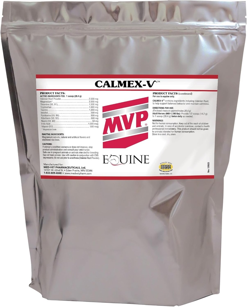 Calmex-V (5 lb) Rahustav toetus hobustele.