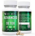 Advanced Detox Cleanse, Natural Detox & Cleanse piimaohaka, lagritsapulbri ja muuga, keha puhastamine Detox naistele ja meestele, 42 kapslit