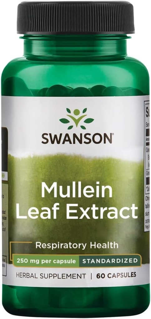 Swanson Mullein Leaf Extract - standardiseeritud 250mg 60 kapslit