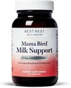 Parim Nest Wellness Mama Bird Milk Support - Tervislik Rinnapiima voolu toetuslisa - Imetamine Toetus lambaläätse & Moringa - Aids piimavarustus beebi - 60 kapslit