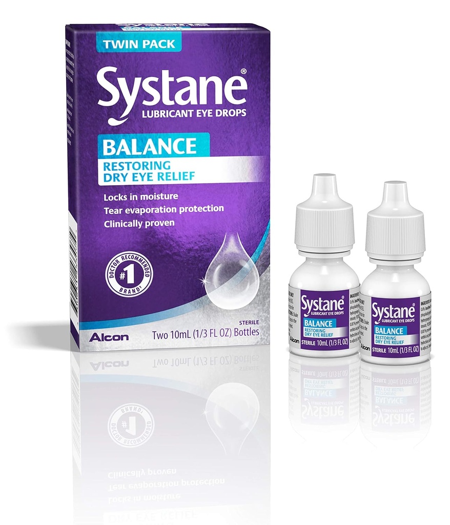 Systane Balance määrdeaine silmatilgad, kaksikpakend, 10 ml