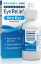 Bausch & Lomb Advanced Eye Relief, määrdeaine silmatilgad kuiva silma jaoks, niisutav ja rahustav, pisarad kiireks ja pikaajaliseks leevenduseks, 1 Fl Oz (pakk 3)