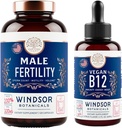 WINDSOR BOTANICALS Vegan Vitamiin B12 ja meeste viljakuse täiendada Maca Juur - energia ja viljakuse komplekti
