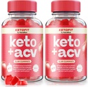 Pakend 2 Ketofit Täpsem valem kaalulangus - Premium Keto ACV valem, Looduslik segu Keto + ACV Gummy, Original Keto Fit Gomitas igapäevaelu heaolu (120 Gummies)