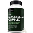 BioSchwartz Magneesium Complex Supplement (90 kapslit) 350mg Magneesium Glütsinaat tsitraat Malaat ja taurate serveerimine tervete närvide lihaste südame une tugi (Vegan, Gluteenivaba, mitte-GMO)